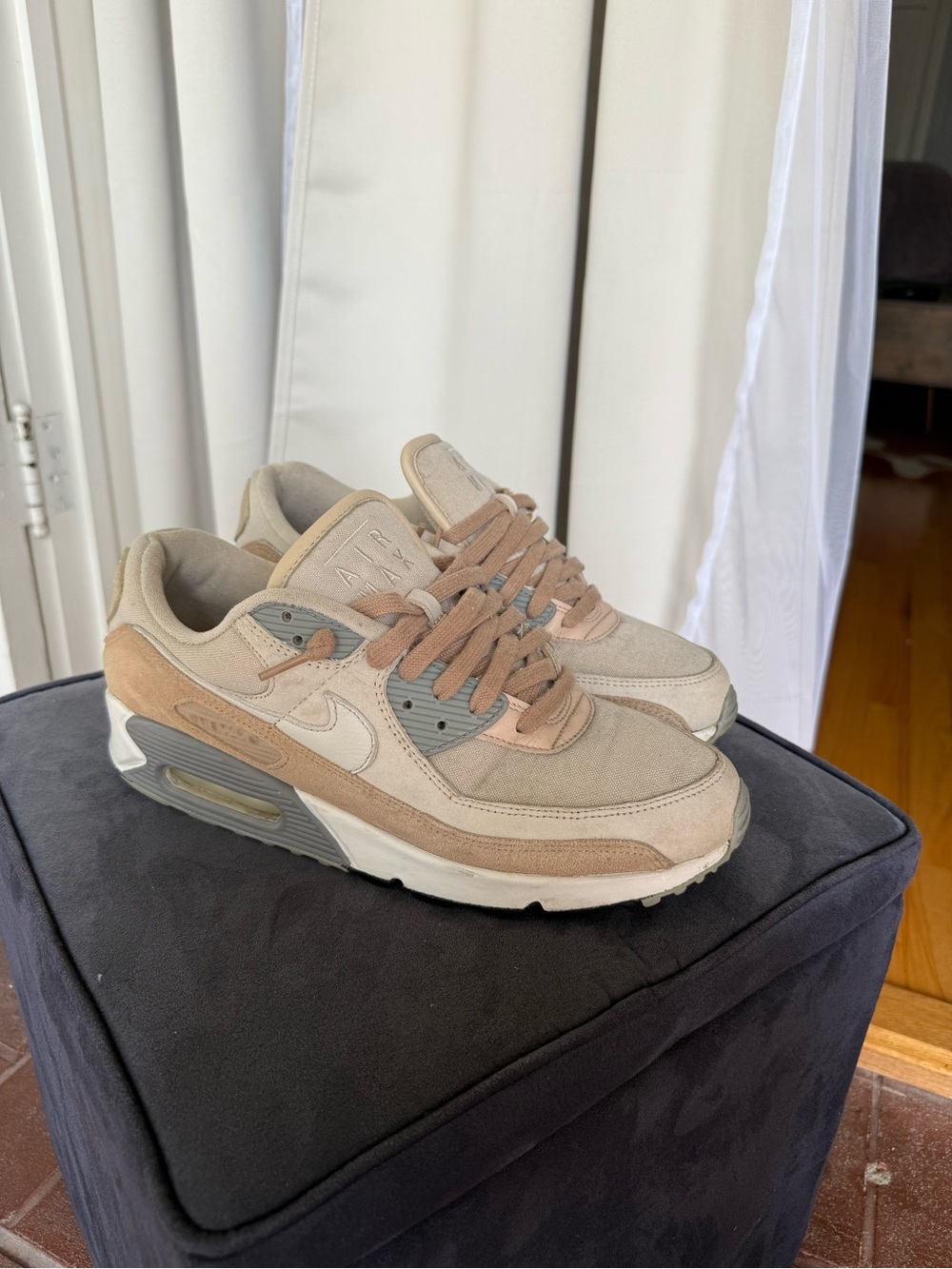 Nike Air Max 90 Premium Sanddrift - Beige and Taupe